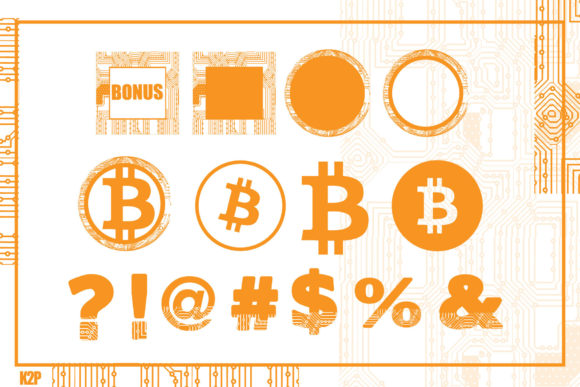 Bitcoin Font - Preview 4