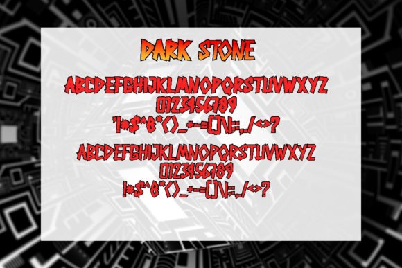 Dark Stone Font - Preview 3