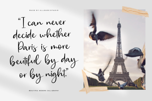 Eiffel Story Font PNG with transparent background - Preview 5