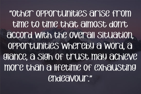 Endeavour Font - Preview 5