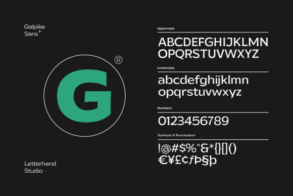 Galpike Sans Font - Preview 2