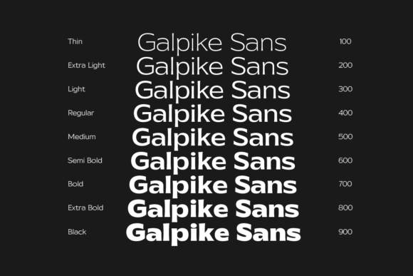 Galpike Sans Font - Preview 3
