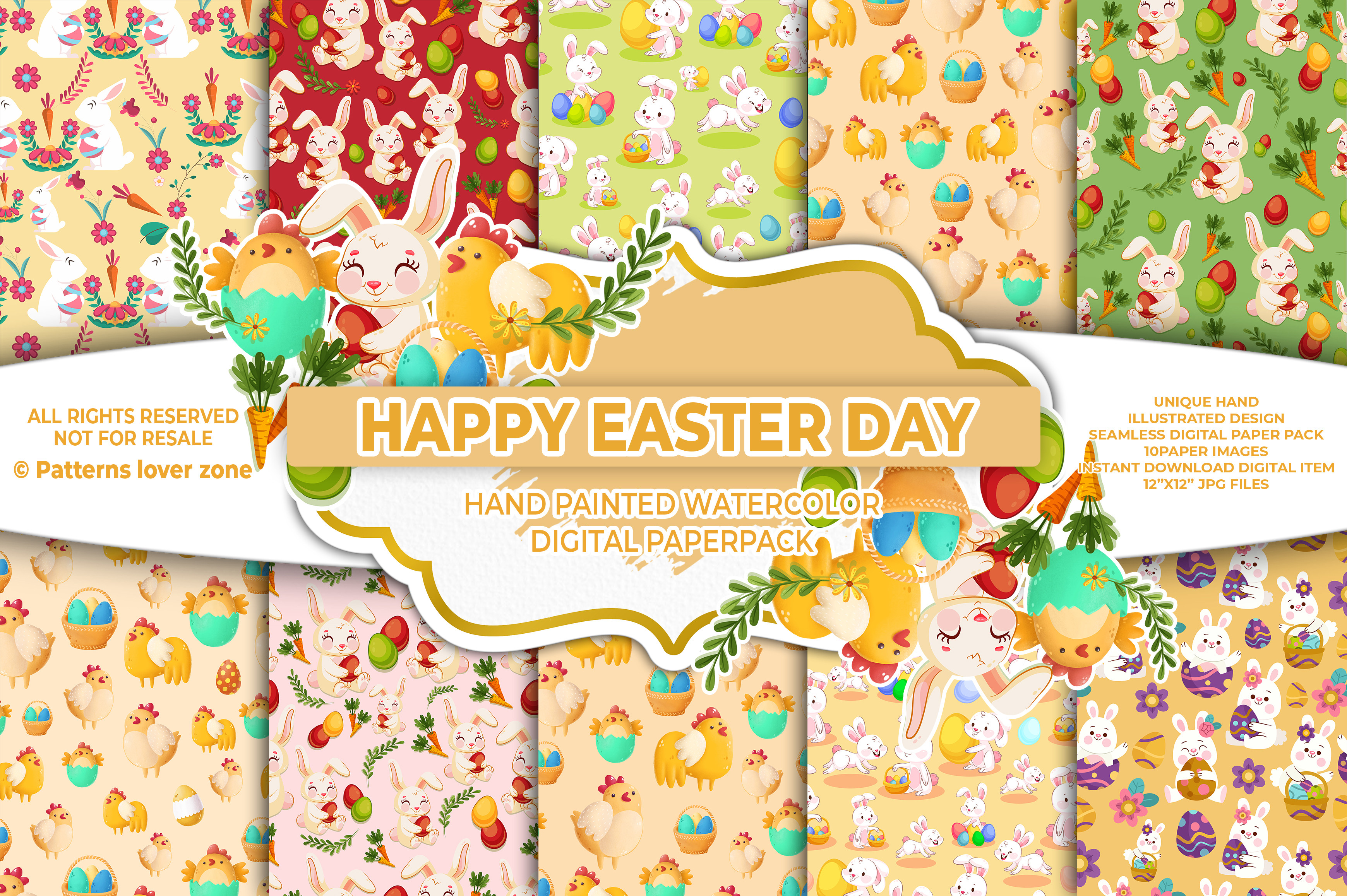 Happy Easter Graphic by Patterns Laver Zone · Creative Fabrica