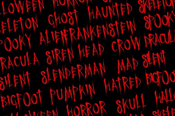 Horror Night Font - Preview 3