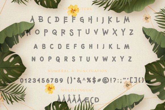 Jungle Play Font PNG with transparent background - Preview 4