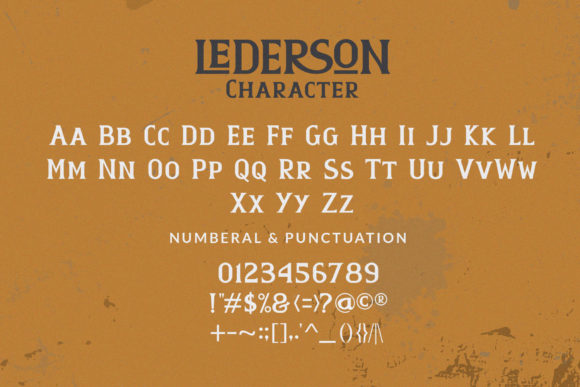 Lederson Font PNG with transparent background - Preview 1