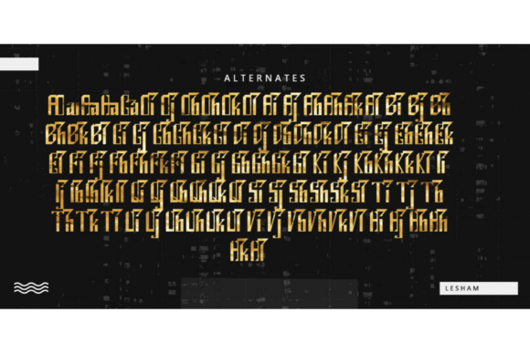 Lesham Font PNG with transparent background - Preview 2