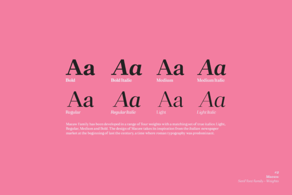 Macaw Font PNG with transparent background - Preview 1
