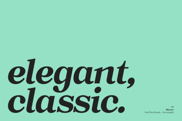Macaw Font PNG with transparent background - Preview 5