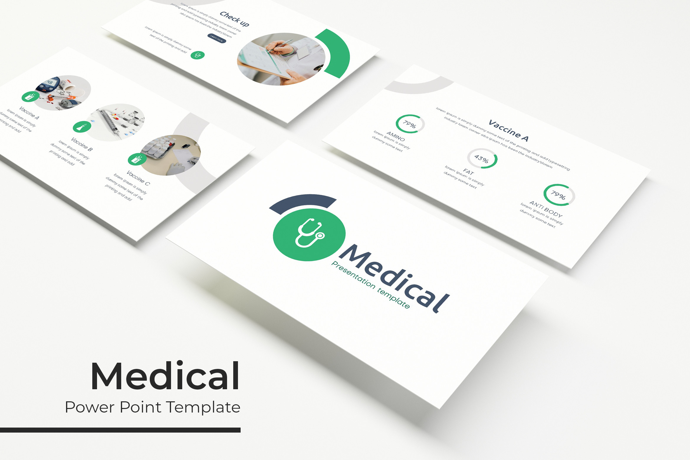 Plantilla de PowerPoint de Potencia Médica