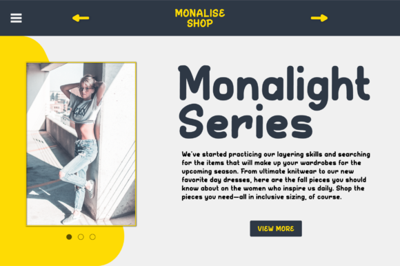 Monapella Font PNG with transparent background - Preview 1