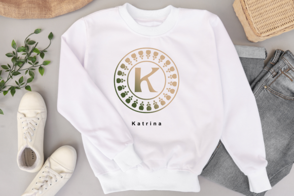 Monogram Rosess Font PNG with transparent background - Preview 3