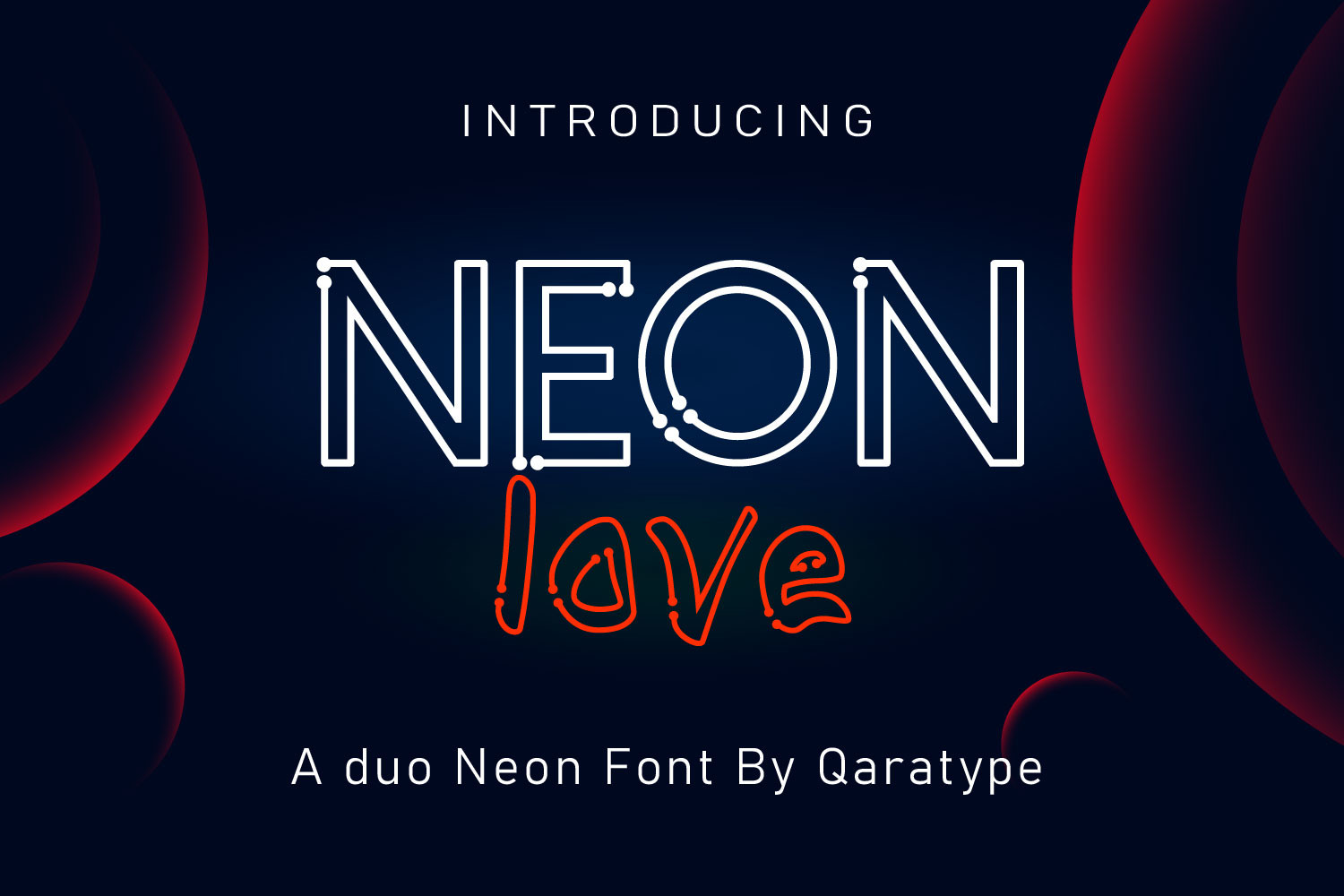 Neon Love preview, smooth connected script with romantic neon feel