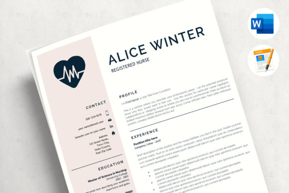 Nurse Resume Template - Medical CV CNA