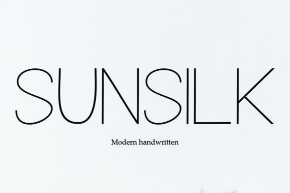 Sunsilk Sans Serif Font By Shape Studio