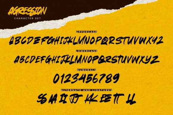Agression Font - Preview 1