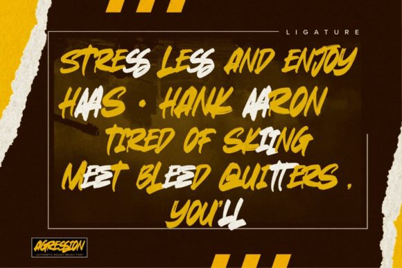Agression Font - Preview 3