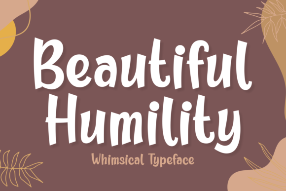 Beautiful Humility Display Font By Creative Fabrica Fonts
