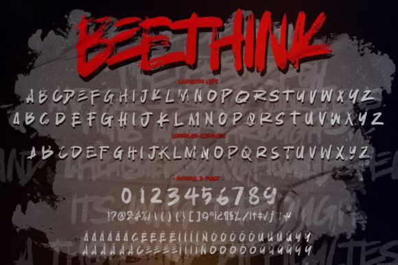 BeeThink Font - Preview 2