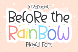 Before the Rainbow Fuentes Display Fuente Por Creative Fabrica Fonts