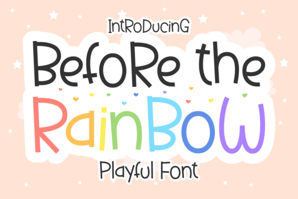 Before the Rainbow Fuentes Display Fuente Por Creative Fabrica Fonts