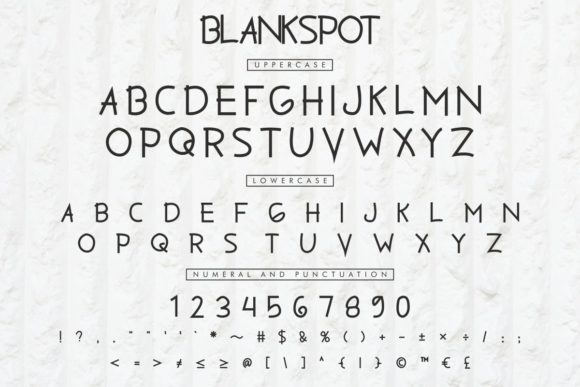 Blankspot Font - Preview 2