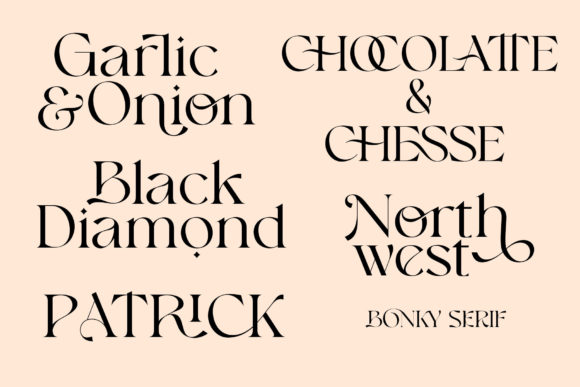 Bonky Font PNG with transparent background - Preview 1