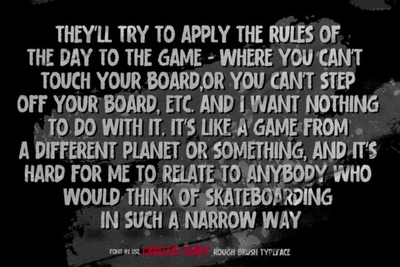 Careless Carry Font - Preview 5