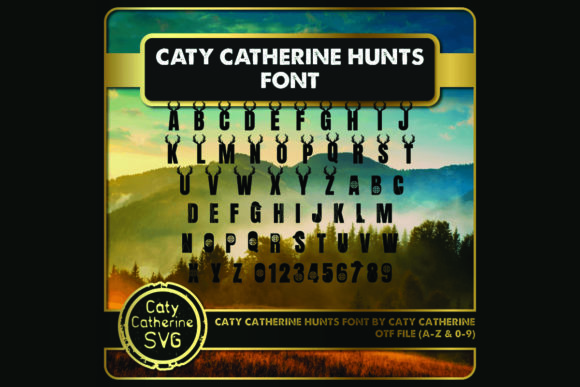 Caty Catherine Hunts Font PNG with transparent background - Preview 1