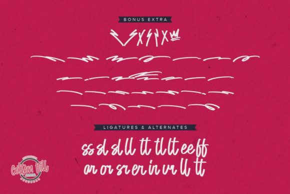 Cotton Hill Font - Preview 4