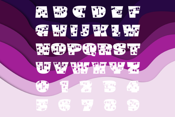 Fairy Lights Font - Preview 1