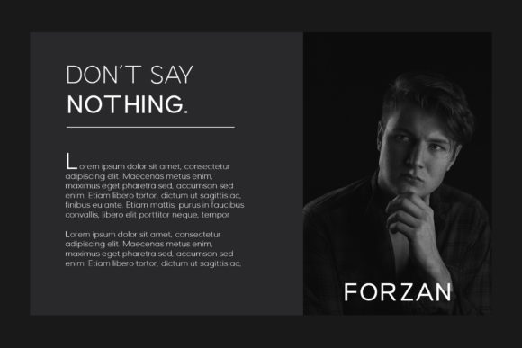 Forzan Font PNG with transparent background - Preview 1