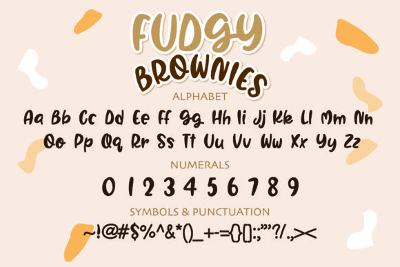 Fudgy Brownies Font PNG with transparent background - Preview 1