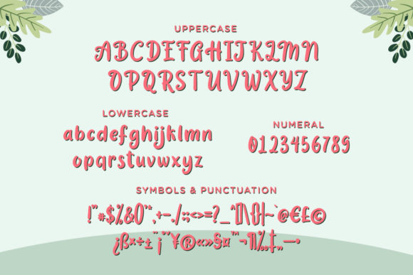 Garden Bloom Font - Preview 1