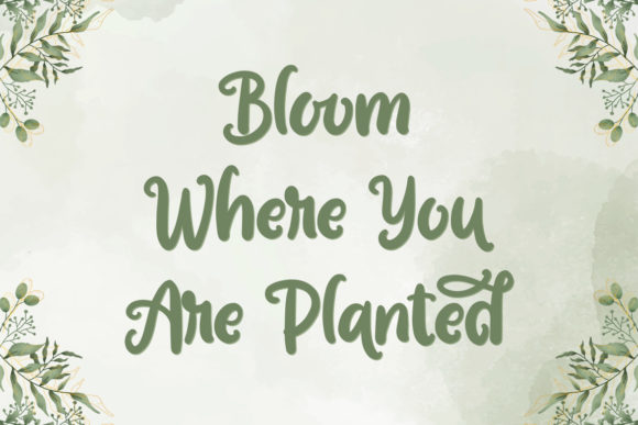 Garden Bloom Font - Preview 4