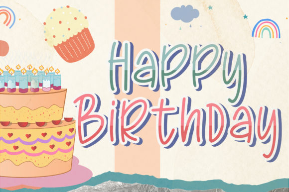Giraffe Dream Font PNG with transparent background - Preview 2