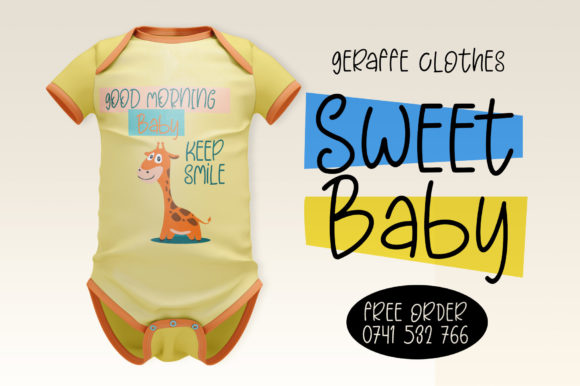 Giraffe Dream Font PNG with transparent background - Preview 6