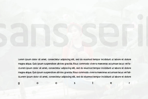 Gooster Font PNG with transparent background - Preview 2