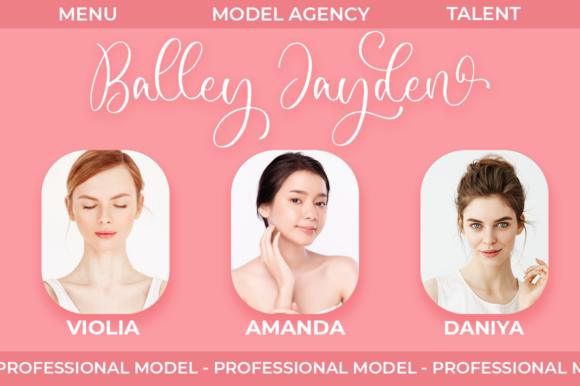 Merylina Font PNG with transparent background - Preview 2