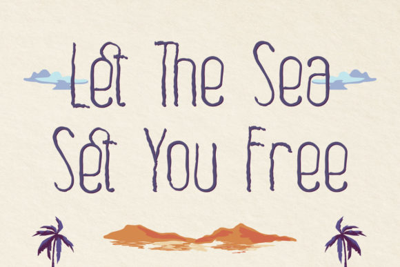 Mocktail Blues Font PNG with transparent background - Preview 3