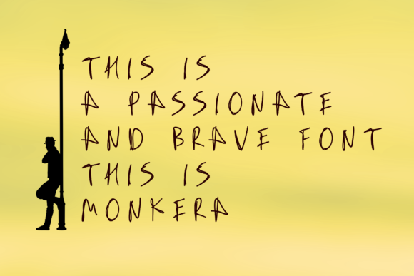 Monkera Font PNG with transparent background - Preview 1