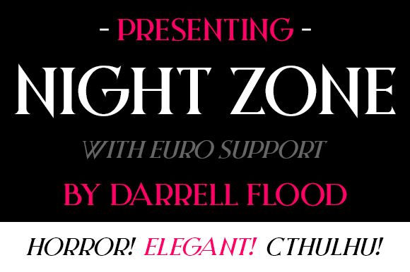 Night Zone Font PNG with transparent background - Preview 1