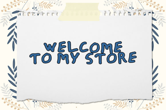 Notfancy Font PNG with transparent background - Preview 2