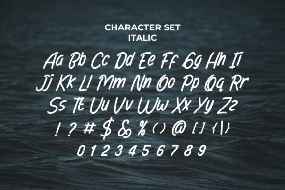 Ocean Drive Font PNG with transparent background - Preview 4