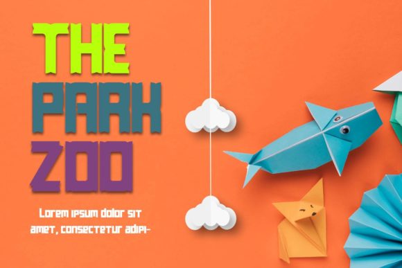 Paporigam Font PNG with transparent background - Preview 2