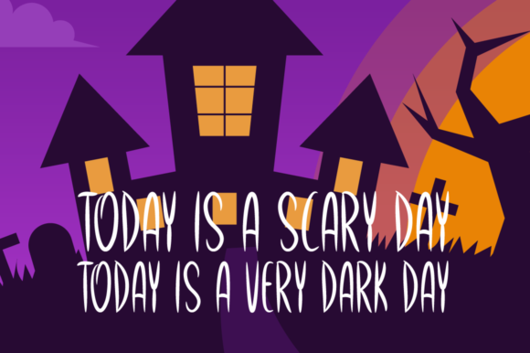 Scary Hours Font PNG with transparent background - Preview 1