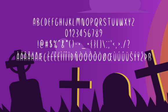 Scary Hours Font PNG with transparent background - Preview 4