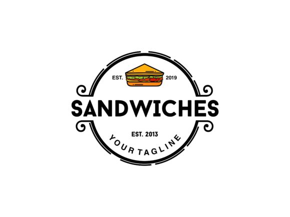 Sandwiches Vintage Badge