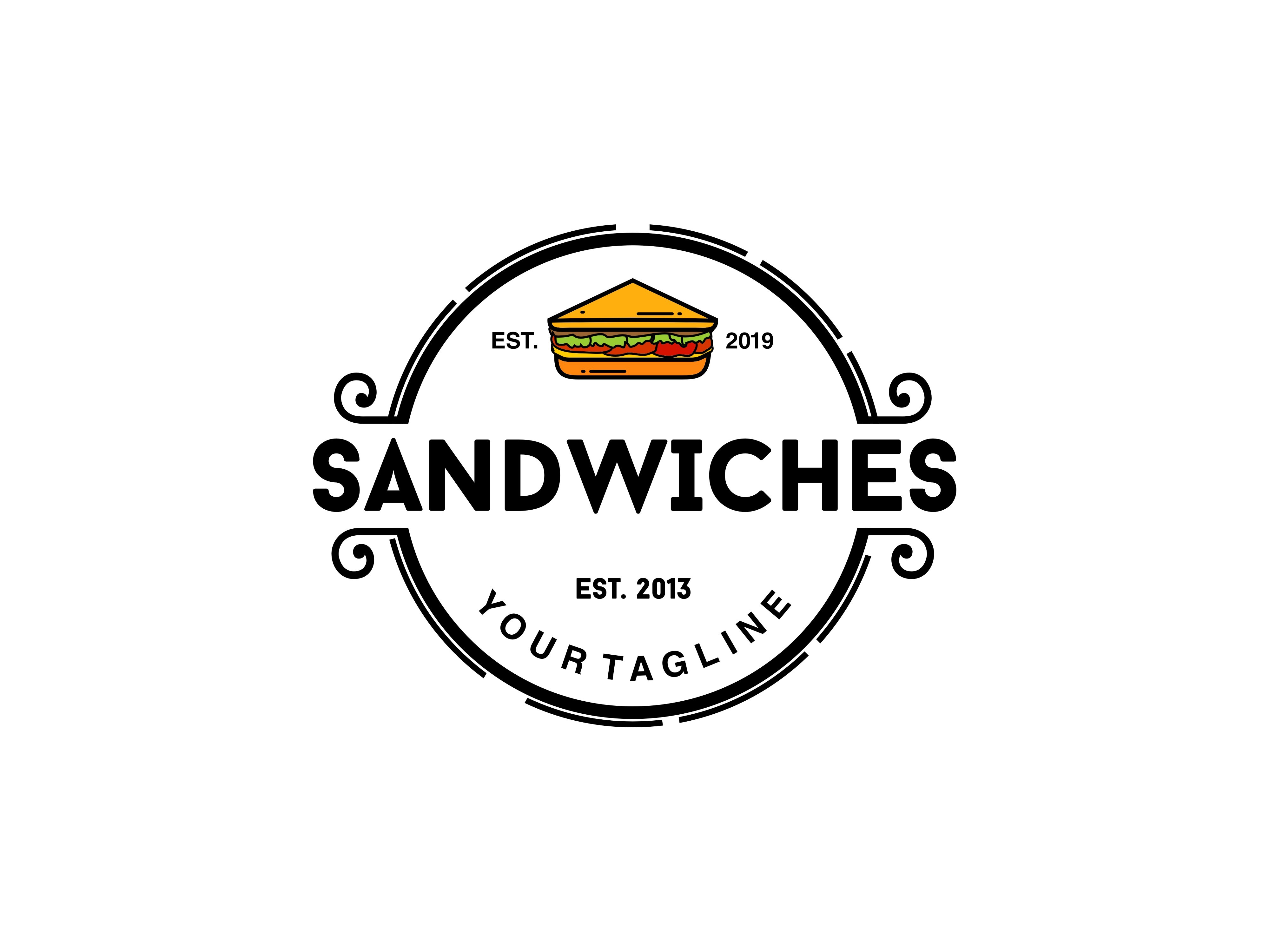 Sandwiches Vintage Badge