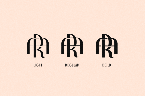 Art Deco Monogram Font - Preview 3